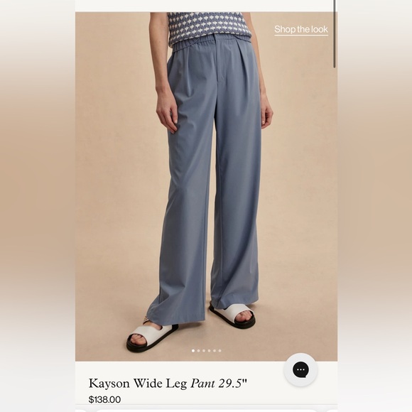 Infinity Blue Kayson Wide Leg Pants 29.5 - Picture 1 of 4
